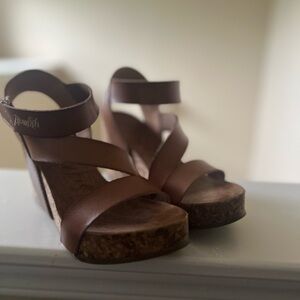 Bowfish cork wedge sandal